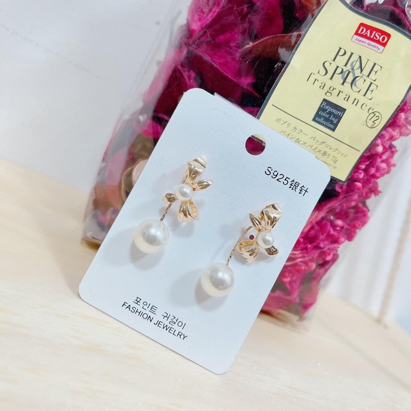 Bông tai nữ dáng dài, tròn phong cách Hàn Quốc sang trọng lấp lánh, khuyên tai hoa tai đi tiệc giá rẻ đẹp