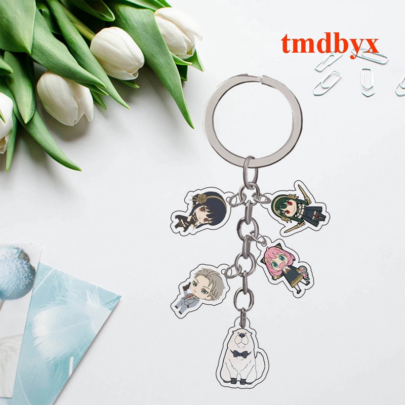 Tmdbyx Móc Khóa Acrylic Hai Mặt Hình Anime Spy X Family Twilight Loid Forger Anya Forger Bond