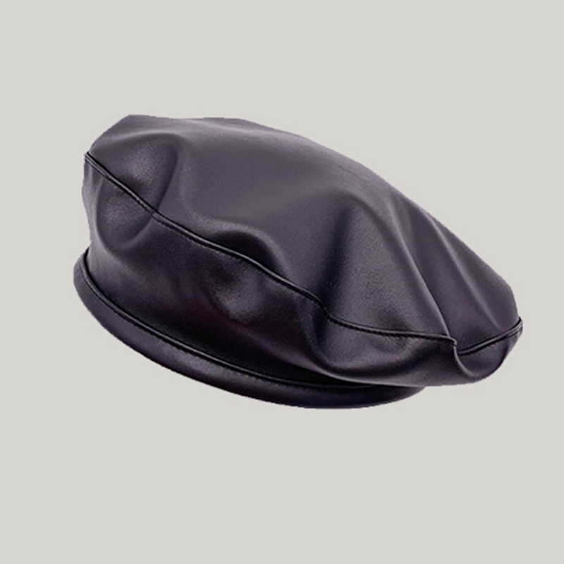 Mũ Beret Da PU Phong Cách Thời Trang Vintage Dành Cho Nữ