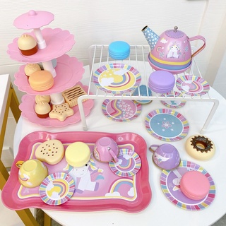 Đồ chơi bộ tiệc trà tiệc bánh tráng miệng cho bé trai bé gái bằng nhôm hàng có sẵn