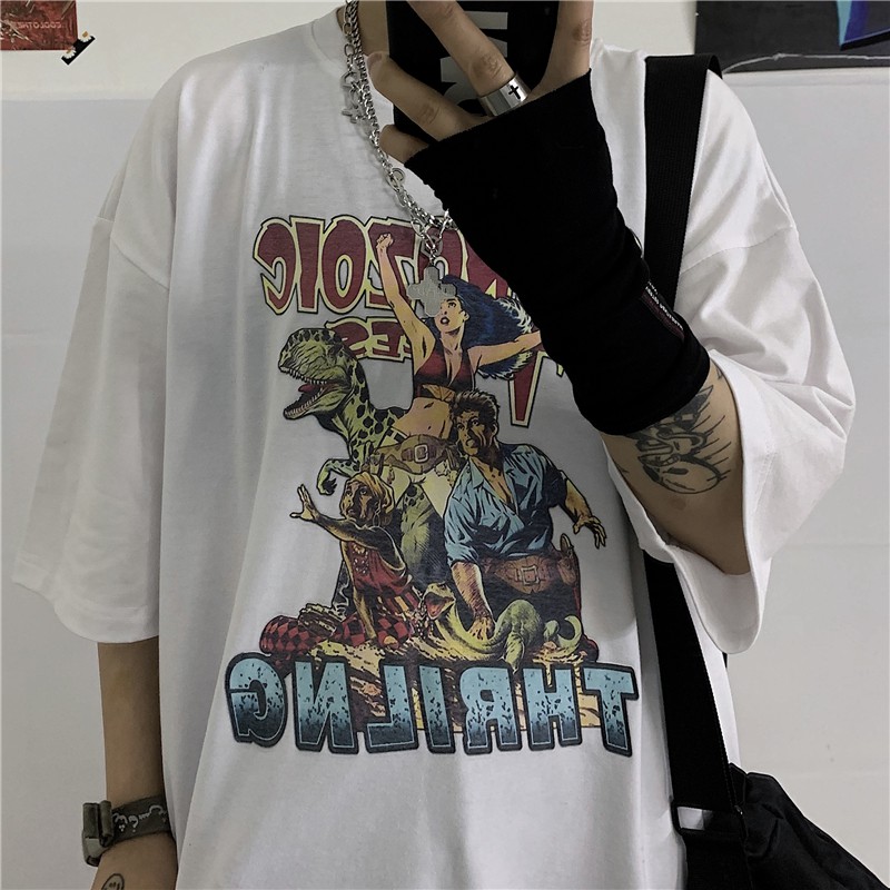 Áo thun nam nữ tay lỡ YINXX, áo phông form rộng ATL199