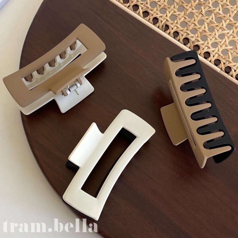 kẹp tóc kiểu phối màu kẹp tóc dài vuông tram.bella