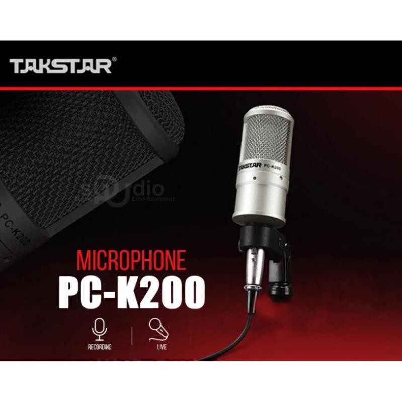 【Chính Hãng】 Micro Thu Âm Chuyên Nghiệp Takstar PC K200