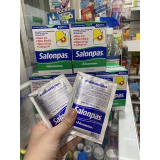 Miếng dán giảm đau salonpas. giảm đau vai, lưng, cơ, mỏi cơ, đau khớp, bầm tím, bong gân
