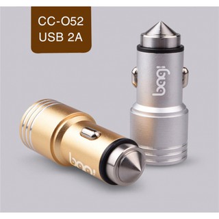 Củ Sạc ÔTô 2 USB 5V/2A Bagi CC-O52 - CHÍNH HÃNG BAGI - bảo hành 1 năm