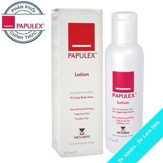 Lotion ngăn ngừa và hỗ trợ dành cho da mụn cơ thể PAPULEX LOTION 125ML