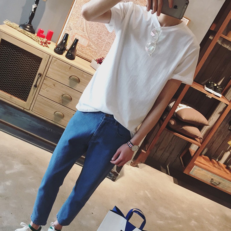 Áo Phông Nam Trơn Thiết Kế Đơn Giản Phong Cách Hàn Quốc Trẻ Trung - APT01 | BigBuy360 - bigbuy360.vn