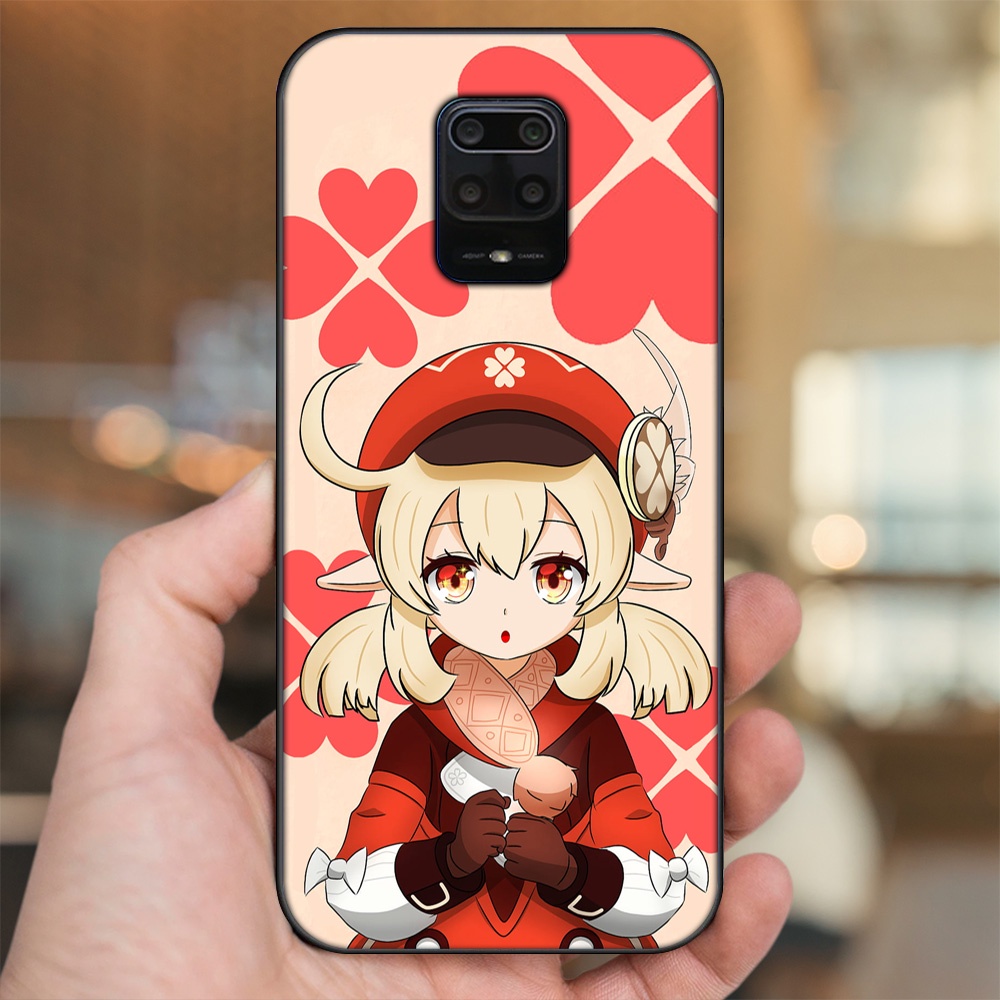 Ốp lưng Xiaomi Redmi Note 9s, Note 9 Pro viền đen in hình Klee Genshin Impact