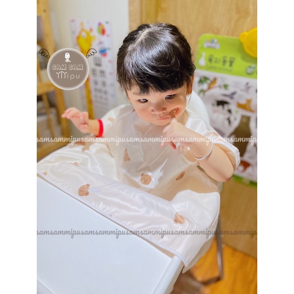 Yếm Ăn Dặm Tiểu Quý Tộc Chống Thấm Cotton Thoáng Khí Có Đế Hít Chân Không Cho Bé Từ 6M- Shop Mẹ Sam