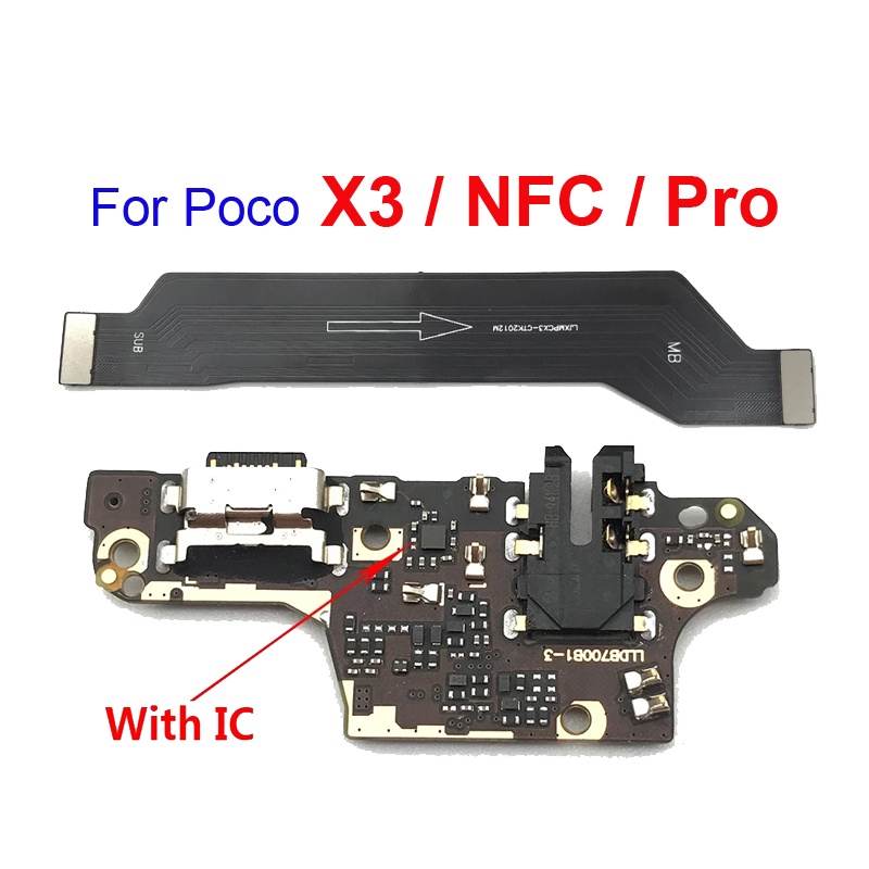 Bo Mạch Chủ Kết Nối Cổng Sạc Nhanh Cho Poco X3 NFC Pro