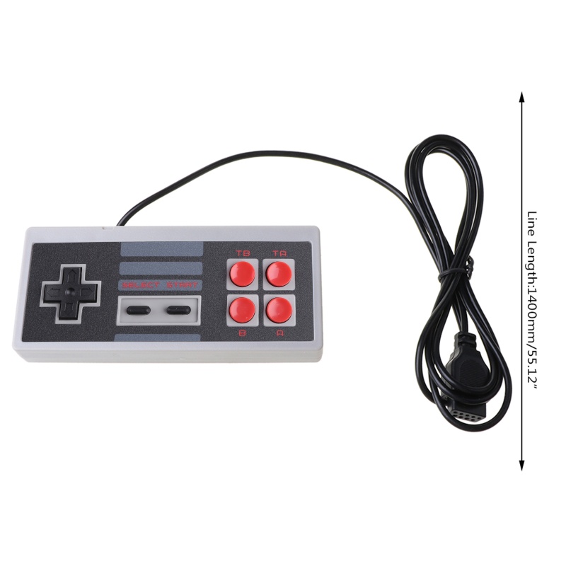 WU Handle Game Controller Classic Wired 4 Buttons  9 Pin NES Gaming Accessories