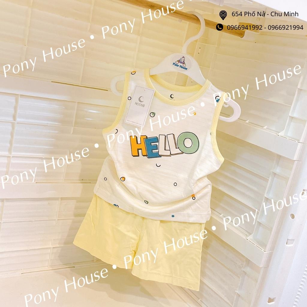 Bộ Ba Lỗ Moon - 3 Lỗ Cho Bé Trai Bé Gái Chất Petit Siêu Mềm, Mịn, Mát Size 6M-3Y