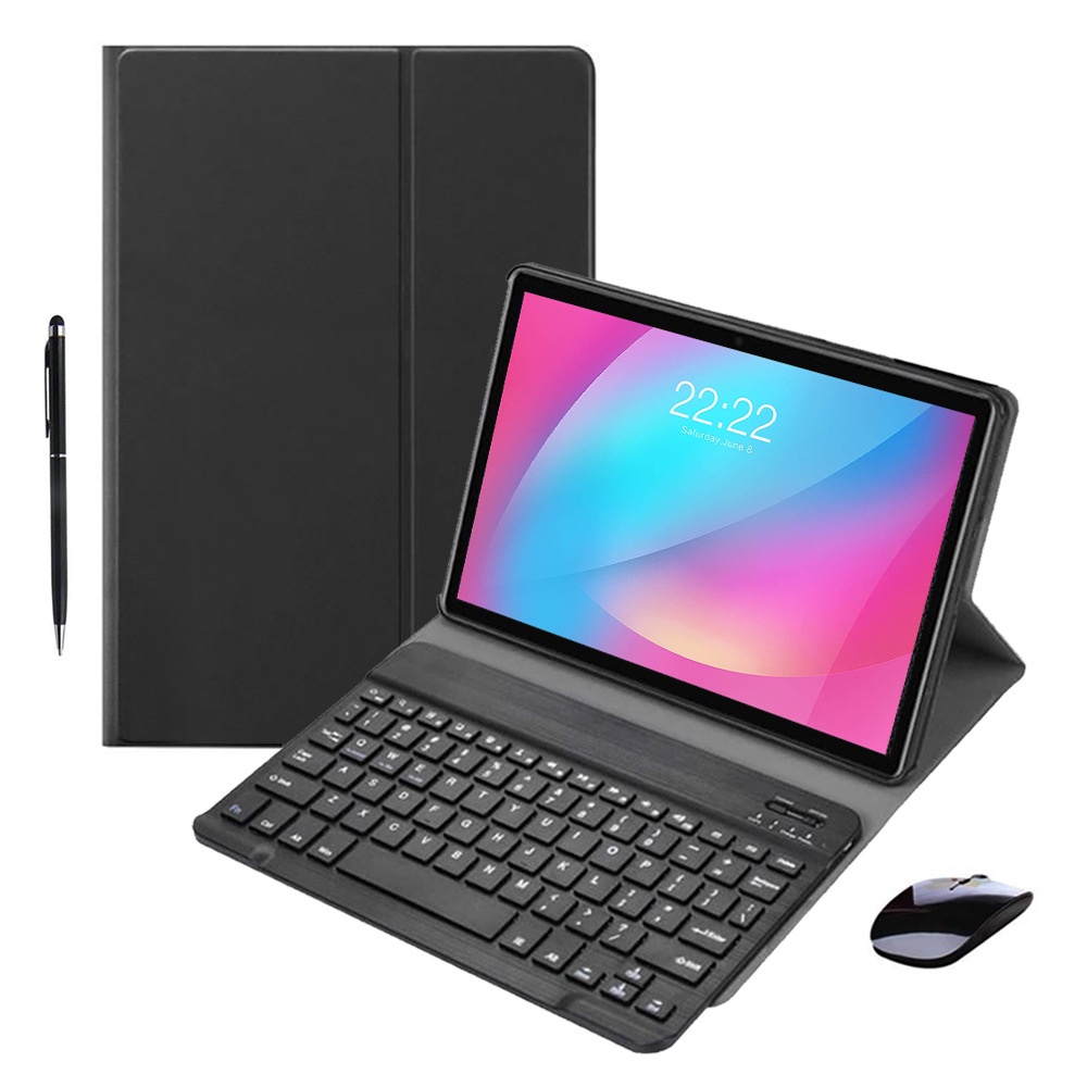 máy tính bảng Domoco pro max 4G Android 10 Ram 6G Tặng kèm phím bluetooth cao cấp + chuột
