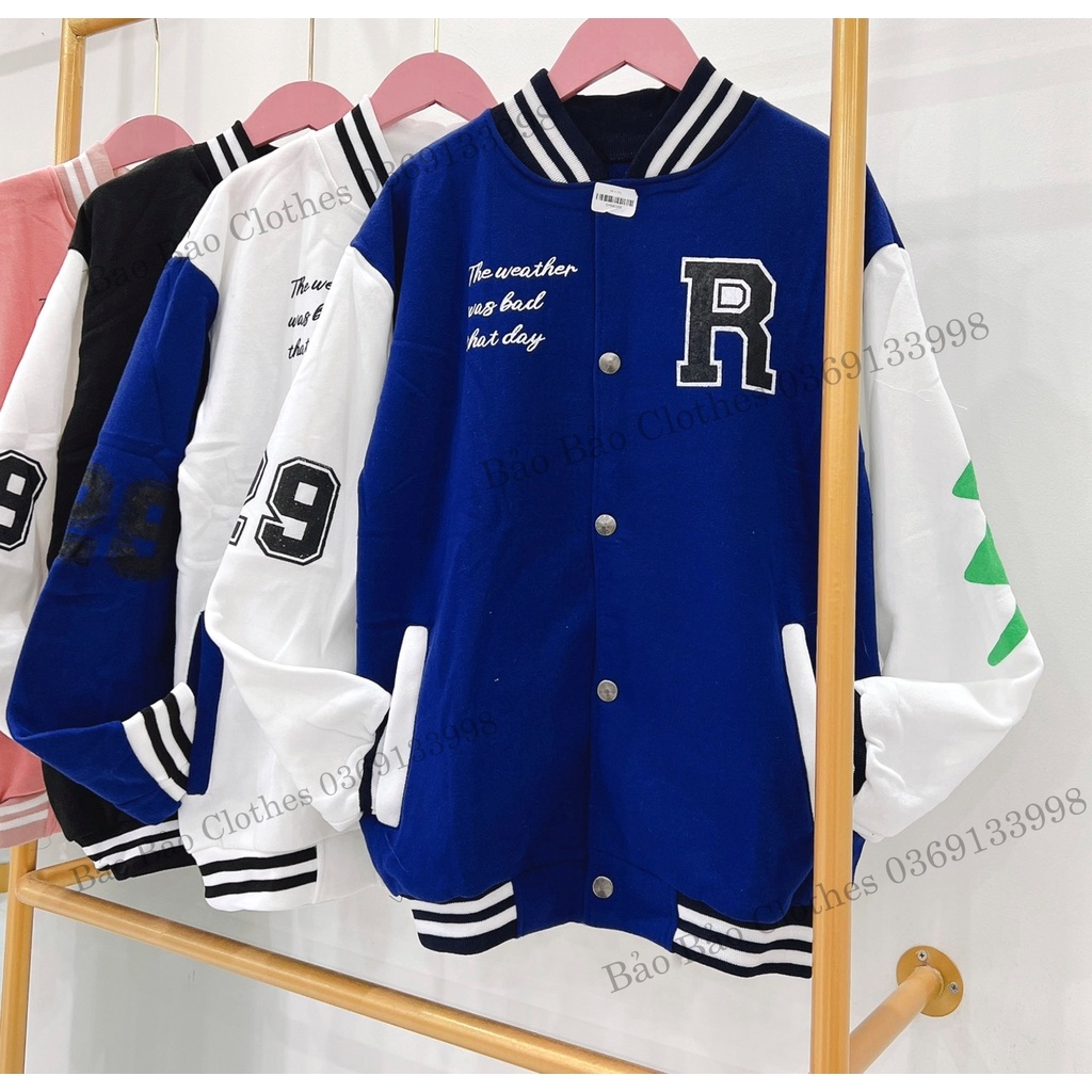 Áo Khoác Nỉ Nam Nữ  Form Rộng Chữ R Số 29 Vải Dày Mịn Thoáng Mát Thiết Kế Thời Trang Kiểu Dáng Năng Động