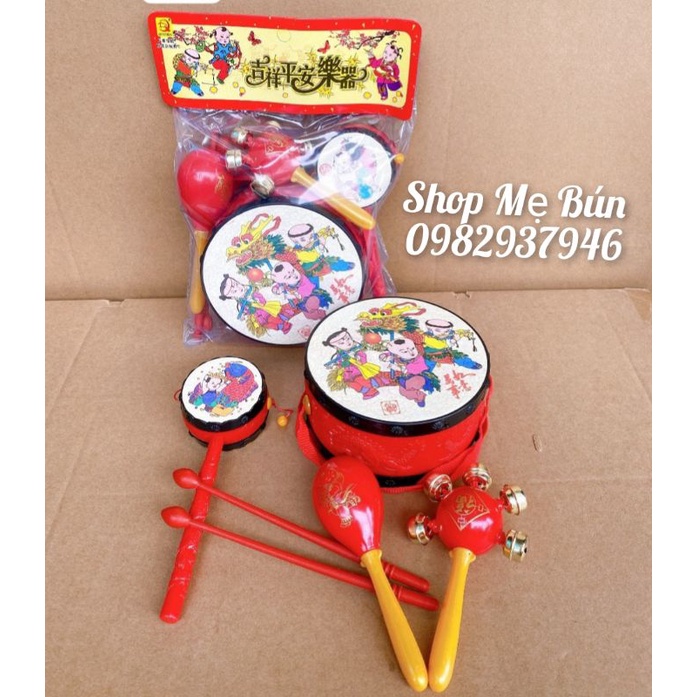 Bộ trống gõ cho bé chơi trung thu giá rẻ