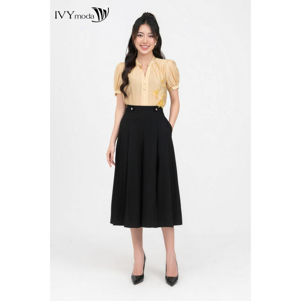 Quần culottes dáng lửng nữ IVY moda MS 21M8346