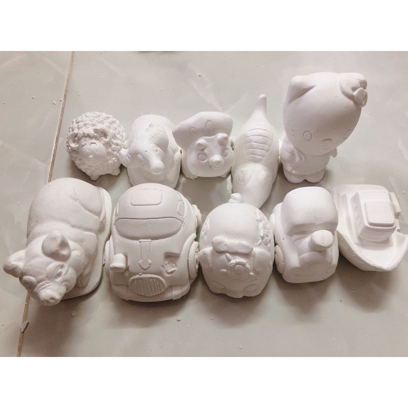 Bộ com bo 10 Tượng tô màu (6cm-8cm) .ko kèm màu