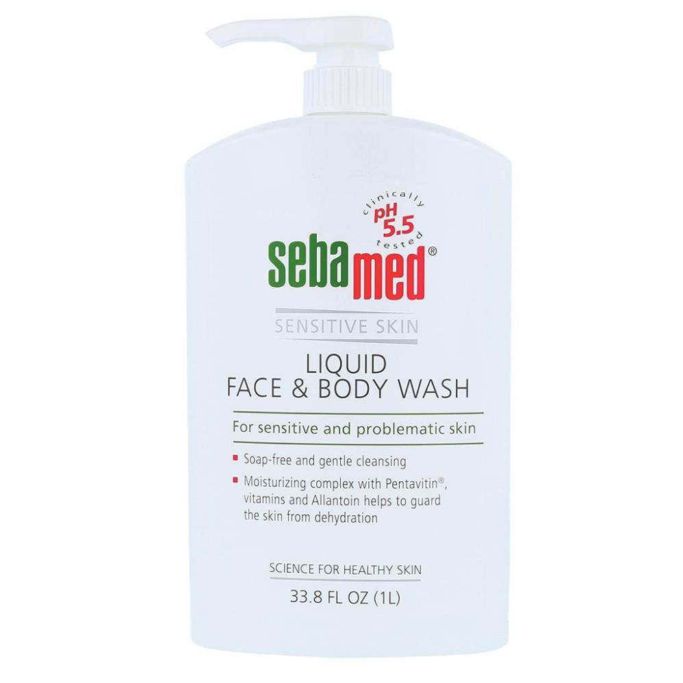 Sửa tắm và rửa mặt cho da nhạy cảm Sebamed pH 5.5 Sensitive Liquid Face & Body Wash (Nhập khẩu) - Phần 1