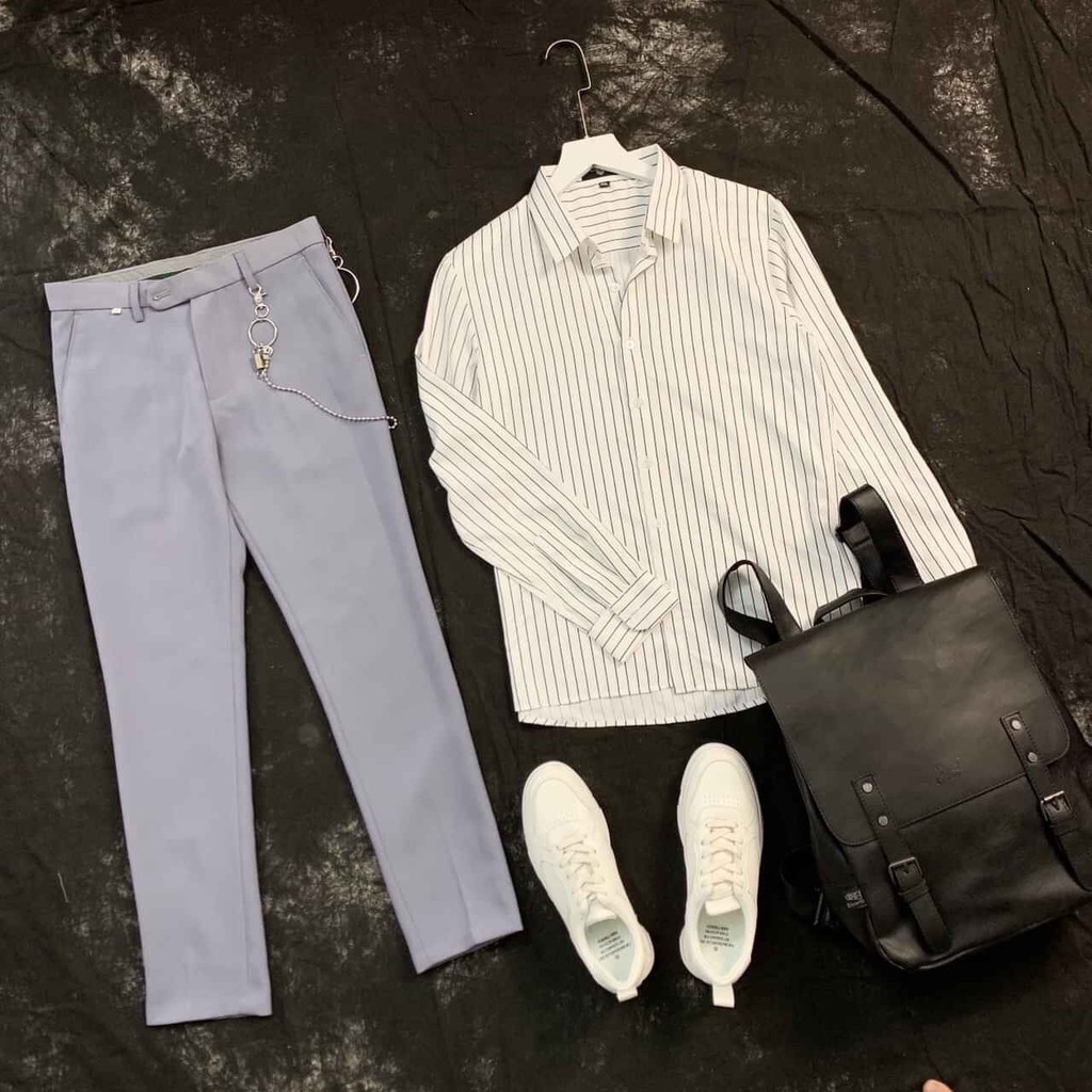 BỘ ĐỒ NAM CÔNG SỞ ĐẸP NGẤT NGÂY FULL (QUẦN+ÁO) | BigBuy360 - bigbuy360.vn