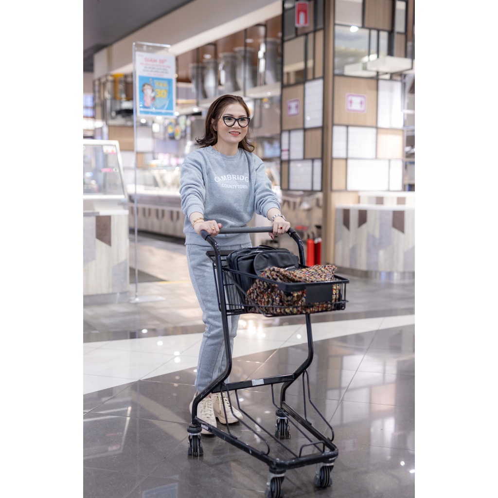 Set nỉ nữ SEFA vải bông bo gấu thu đông nhiều màu