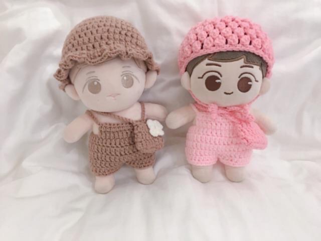 Set yếm+nón+túi doll 10cm,15cm,20cm