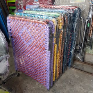 Giường bố xếp đan dây  khung sắt