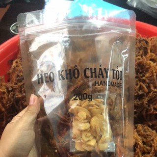 Heo khô cháy tỏi túi zip 100g
