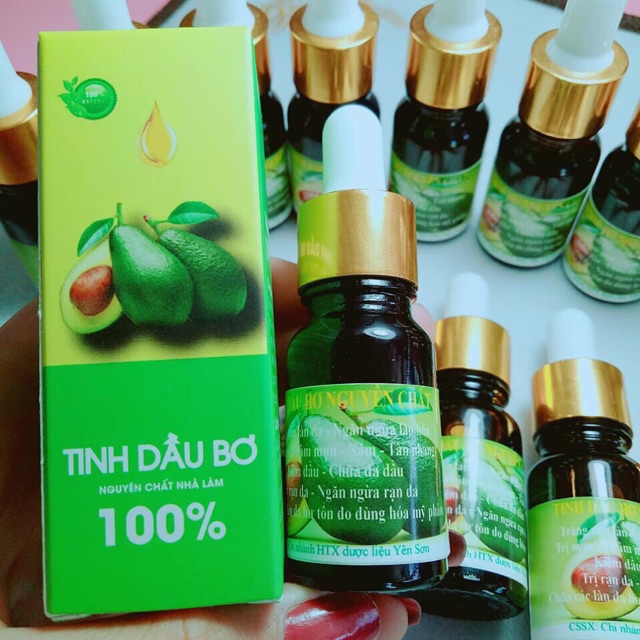 1 Lọ 10ml Tinh dầu bơ nguyên chất xịn chăm sóc sắc đẹp Nhiên House loại thượng hạng VT