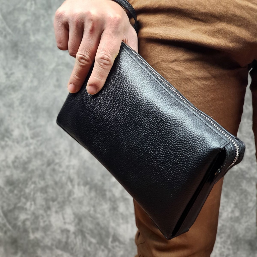 Clutch hộp nam da bò thật CL130VB   - 100% da bò thật, BH 3 năm