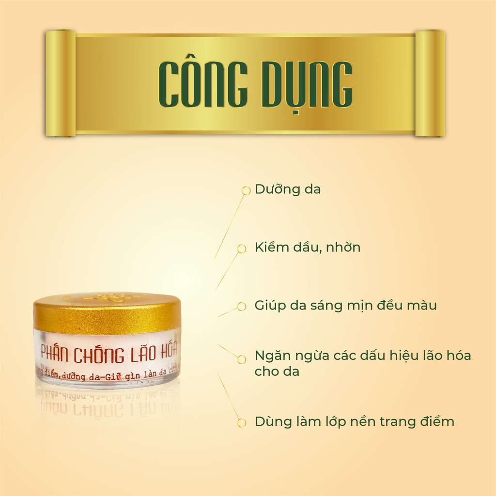 Phấn trang điểm chống lão hóa dạng nén -màu da Phấn Nụ Hoàng Cung giúp dưỡng da, kiềm dầu, giúp da sáng mịn đều màu 30gr | BigBuy360 - bigbuy360.vn