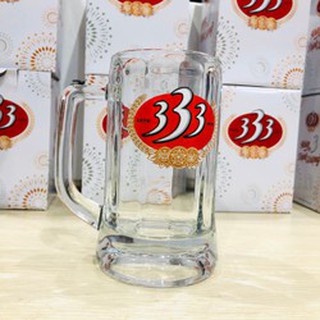 Combo 10 cốc uống bia có quai đẹp 450ml cao 14cm rộng 7cm - ly uống bia - cốc có quai - ly thủy tinh có quai