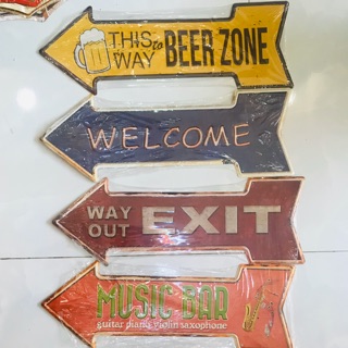 TRANH THIẾC HÌNH MŨI TÊN DECOR QUÁN CÀ PHÊ, BEER, BAR