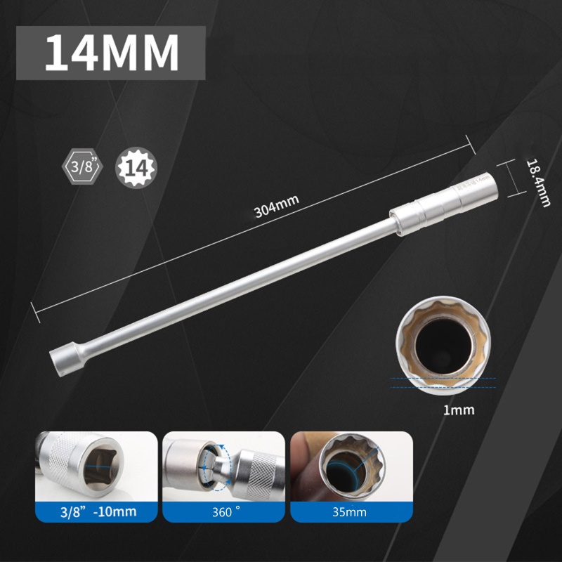 Bugi Đánh Lửa 12 Góc 16mm 14mm 3 / 8 '' Chất Lượng Cao