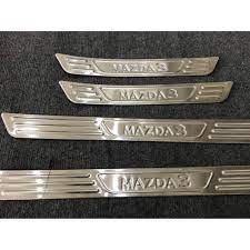 🔥 Freeship 🔥Bộ Ốp bậc cửa trong ngoài titan/ inox xe Mazda3 cao cấp/ Phụ kiện làm đẹp, đồ chơi xe Mazda 3