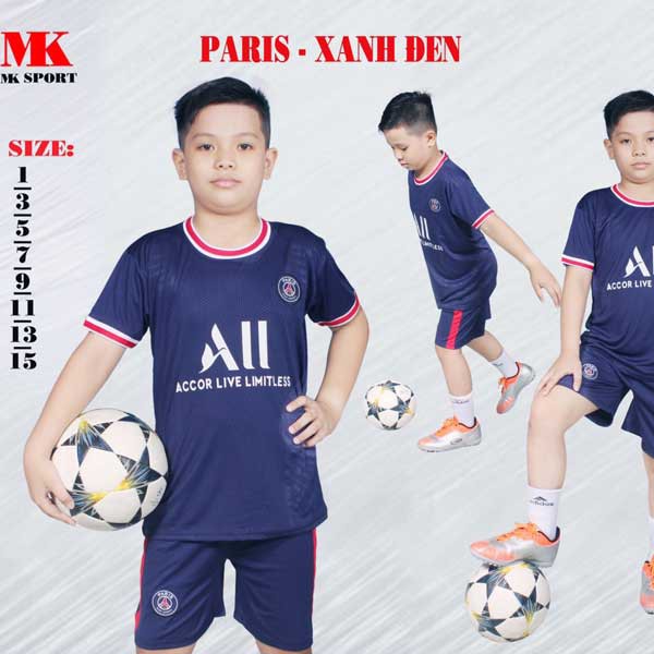 Áo bóng đá trẻ em [Size 1 đến 7] - Áo đá banh trẻ em mẫu các CLB nổi tiếng, chất liệu thun lạnh cao cấp, thoáng mát