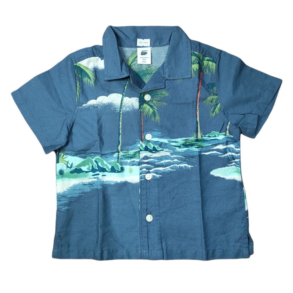 Babygap Áo Sơ Mi Thương Hiệu Chính Hãng Cho Trẻ Em 18 Tháng / Áo Sơ Mi Hàng Chính Hãng Xuất Khẩu
