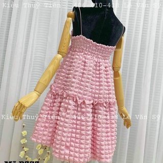 [Ảnh thật] Đầm xốp 2 dây Babydoll