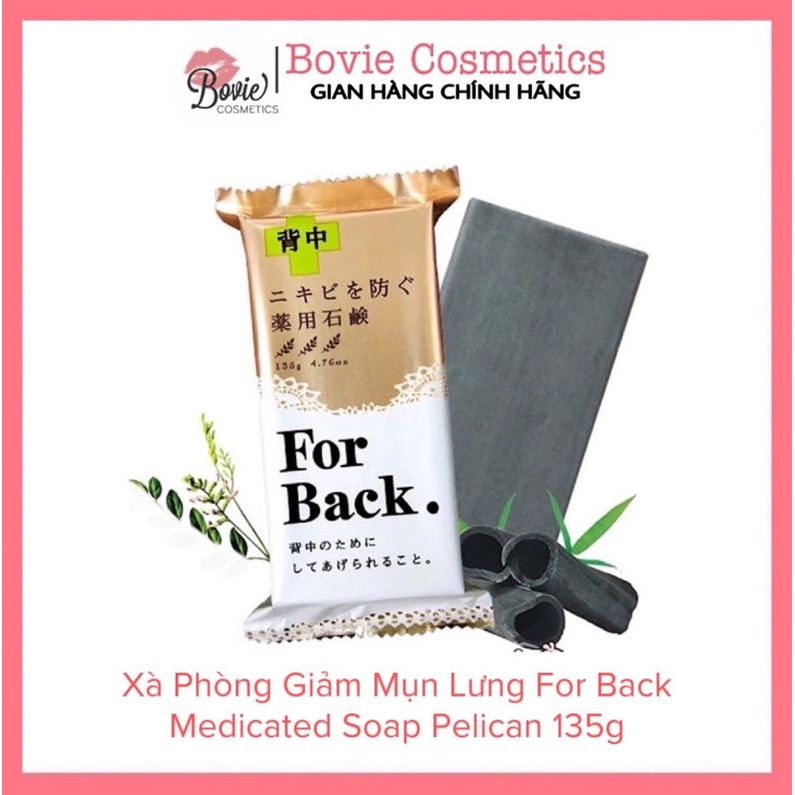 Xà phòng Giảm mụn lưng For Back Pelican Medicated Soap Nhật Bản