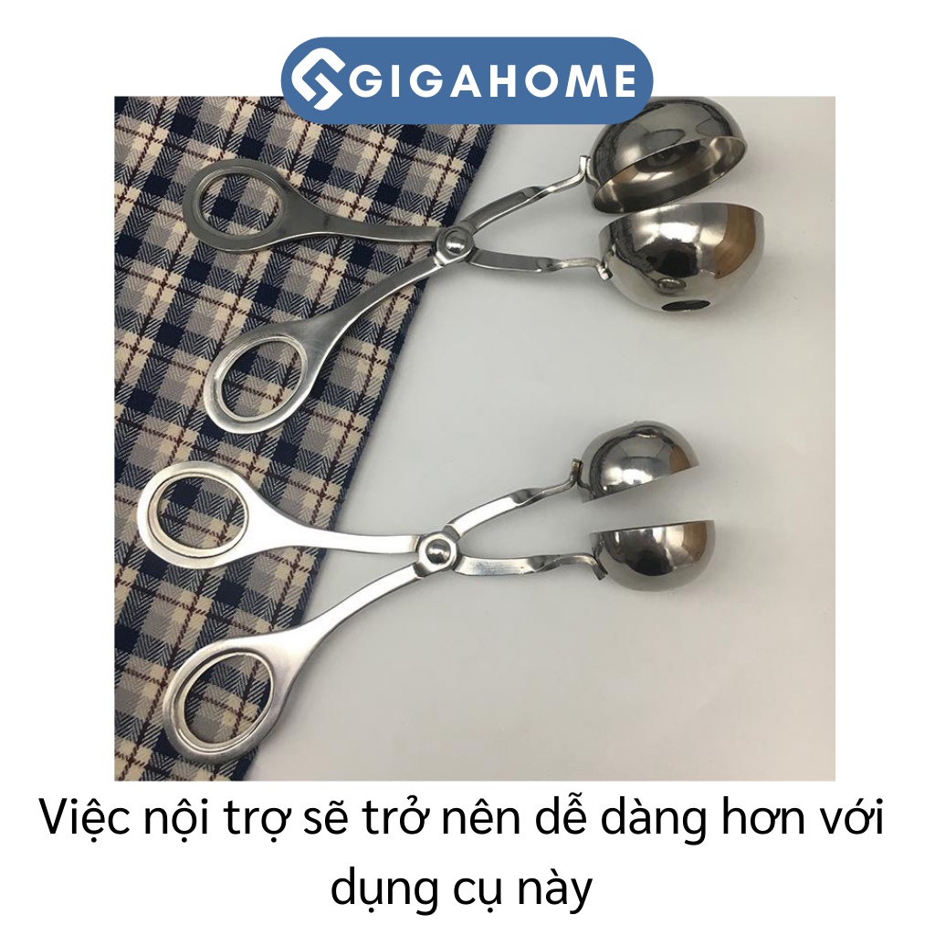 Dụng Cụ Làm Thịt Viên, Chả Cá, Cơm Nắm GIGAHOME Loại Inox Khuôn Tròn Tiện Lợi 5735