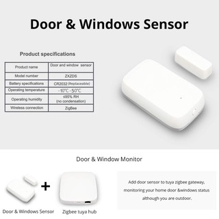 Cảm biến cửa Zigbee Tuya (Zigbee Tuya Door and Windows Sensor)