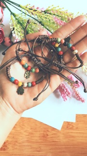 Vòng tay Handmade phối hạt gốm sứ