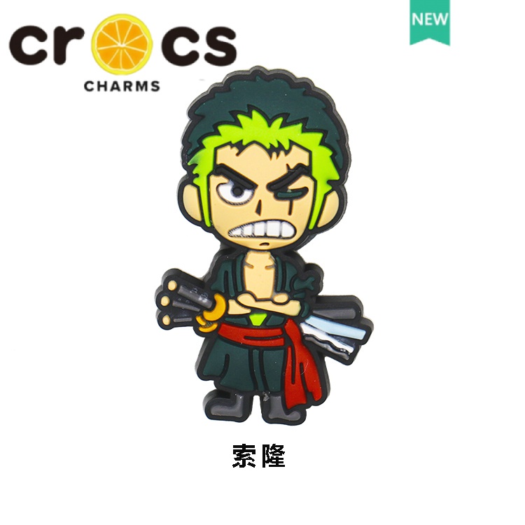 Phụ Kiện Trang Trí Hình Giày crocs jibbitz Trong Phim Hoạt Hình One Piece