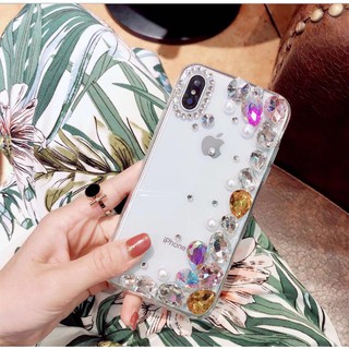 [IB DÒNG ĐT]ốp lưng handmade đính đá thủ công Đá Size to