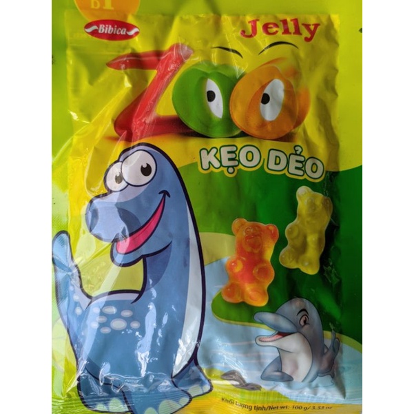 Kẹo dẻo Zoo hình thú gói 100g