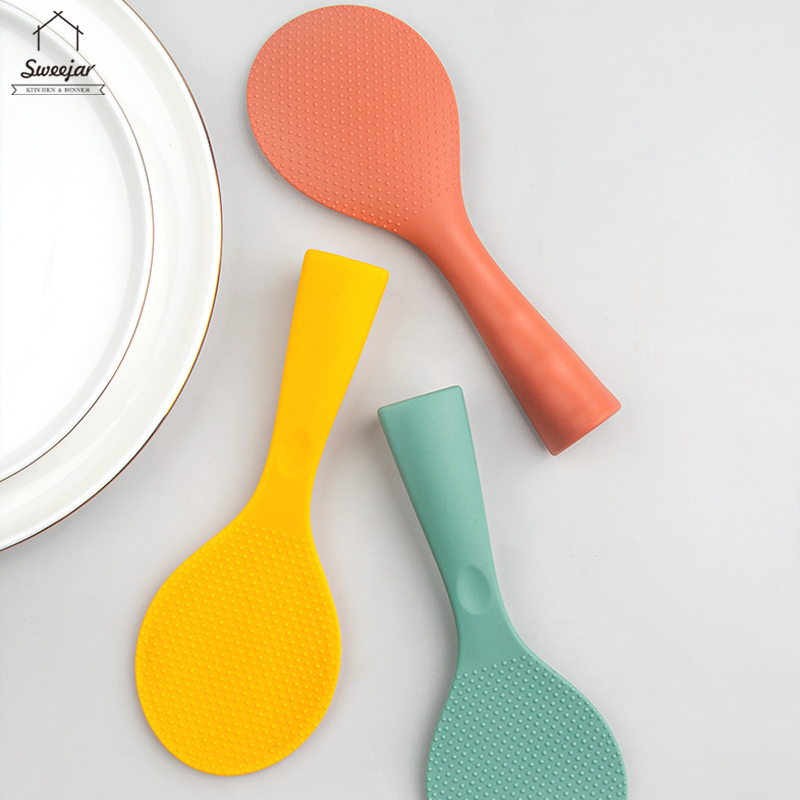 SWEEJAR Muỗng Múc Cơm Bằng Silicon Chống Dính
