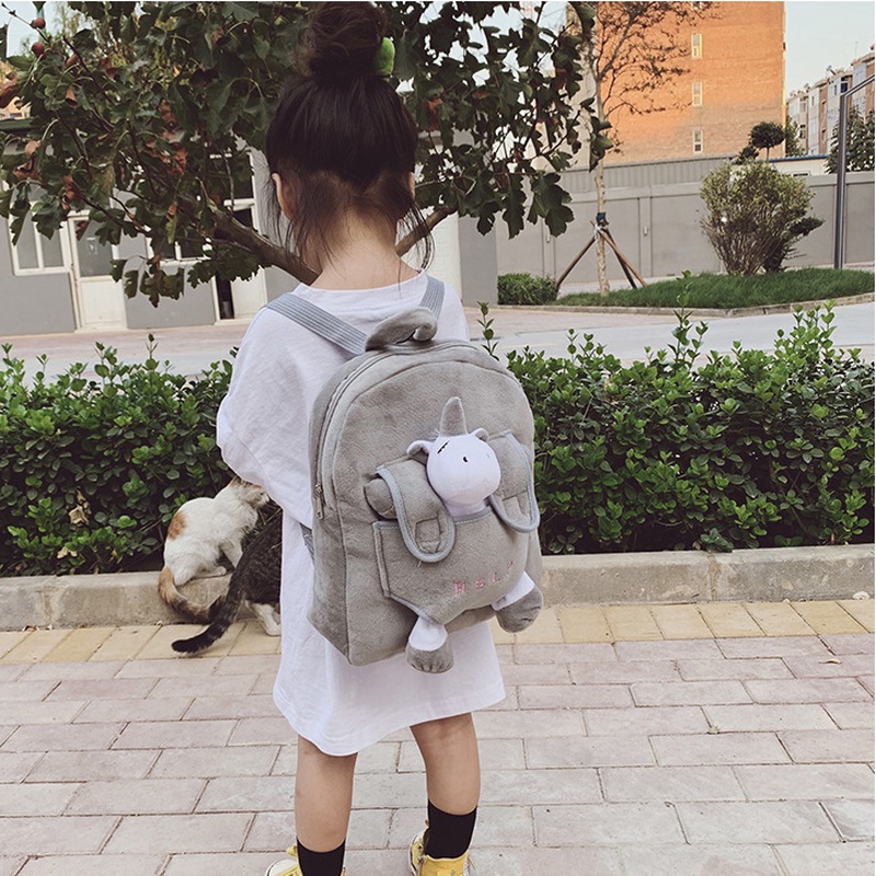Ba Lô Đi Học Mini Họa Tiết Hoạt Hình 3D Thời Trang Cho Bé