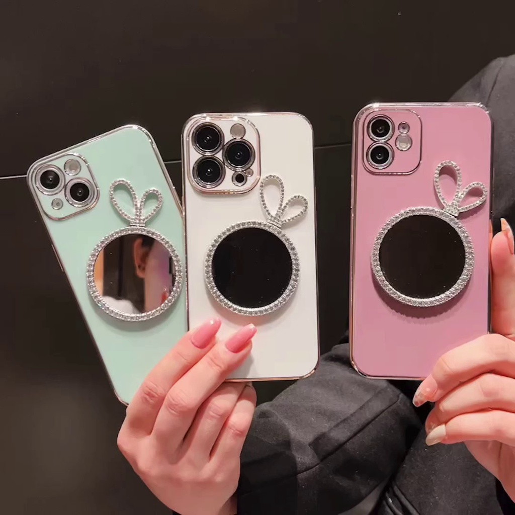 Ốp Điện Thoại Tráng Gương 3d Chống Sốc Cho iPhone 6 plus 6s plus 7 plus 8 plus xs max xr 11 pro max 12 pro max 13 pro max