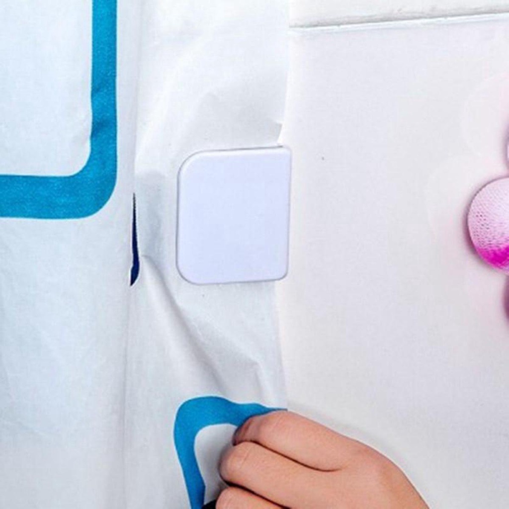 Kẹp Cố Định Rèm Cửa Chống Văng Tự Dính Dành Cho Nhà Tắm