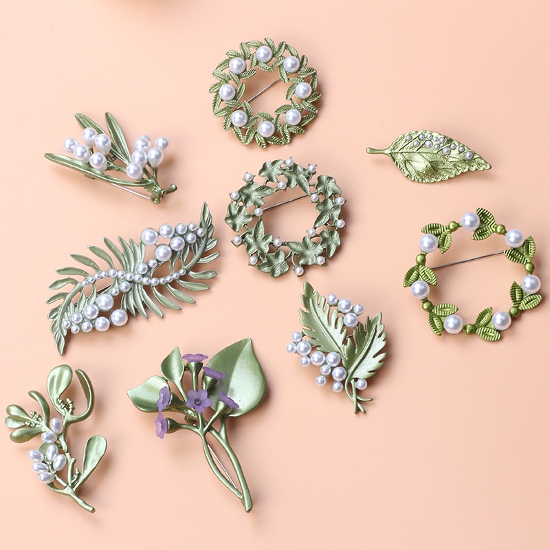 (MớI) Ghim GàI ÁO HợP Kim ĐíNh NgọC Trai Giả Xinh XắN