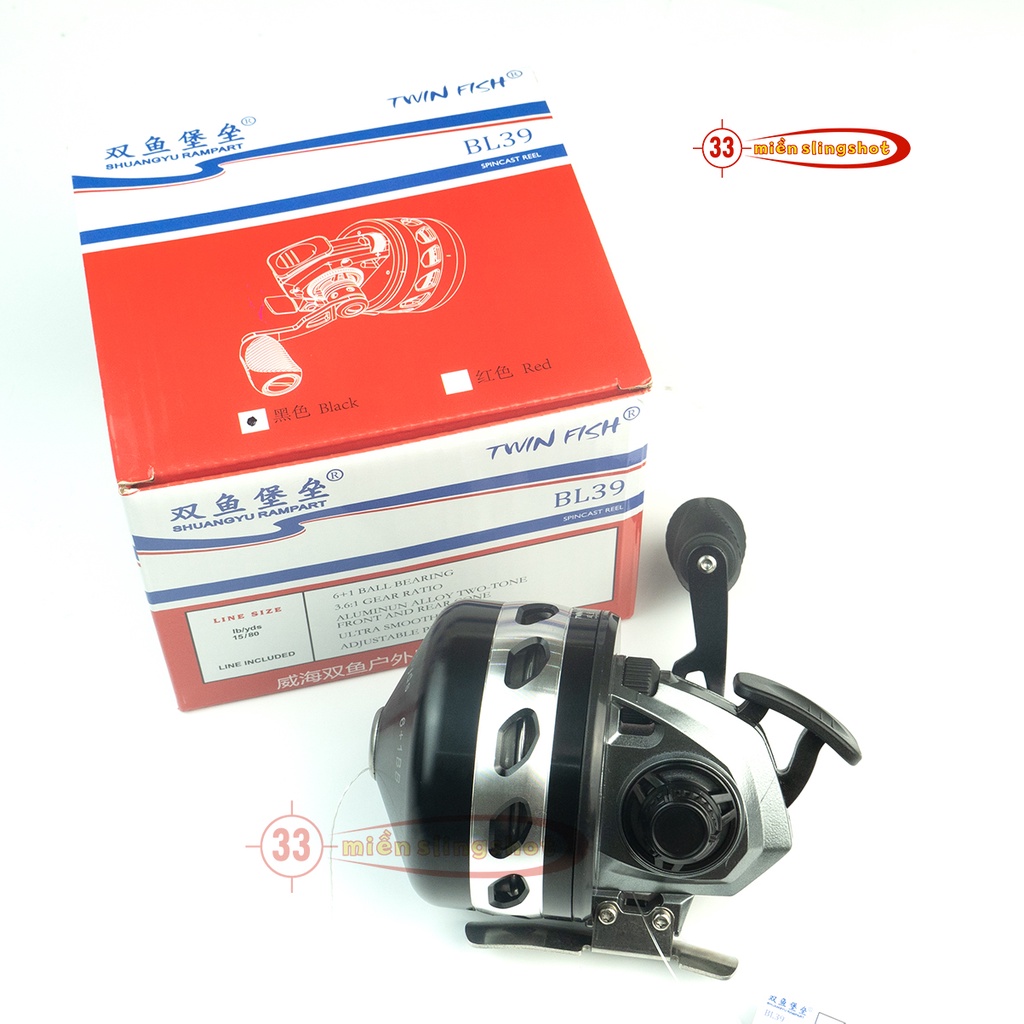 [BL39] Máy thu cước BL39 cho cần câu cá hoặc ná bắn cá, sử dụng thu cước, chịu lực cực kỳ tốt máy bắn xa